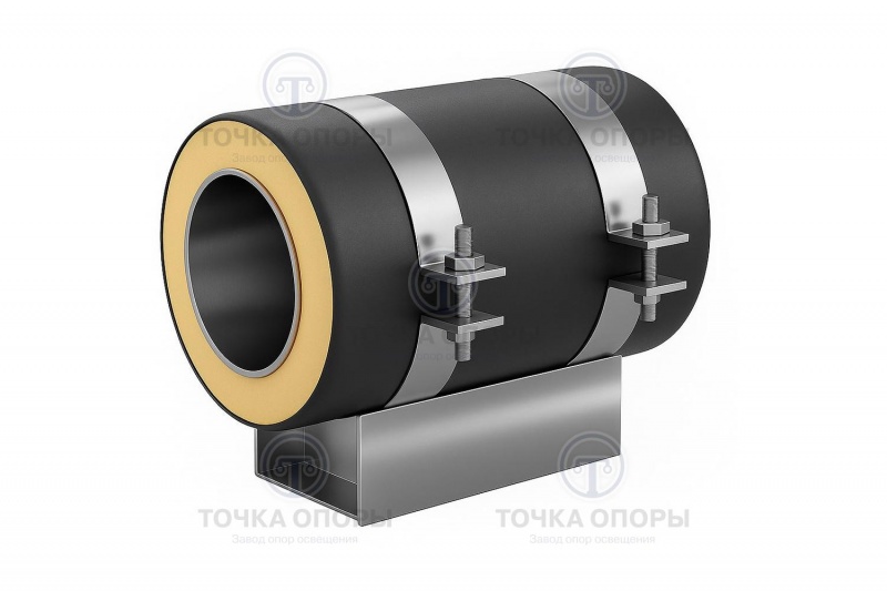 Скользящая опора СПОн 426/560.100 подкладная надземная для труб в ППУ