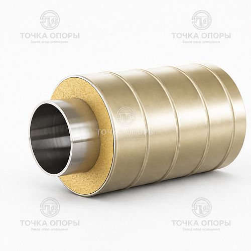 Труба ППУ стальная оболочка 710х530х7 мм ГОСТ 30732-2006